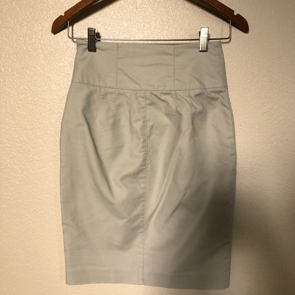 Burberry London Trench Khaki Pencil Skirt - Picture 7 of 10